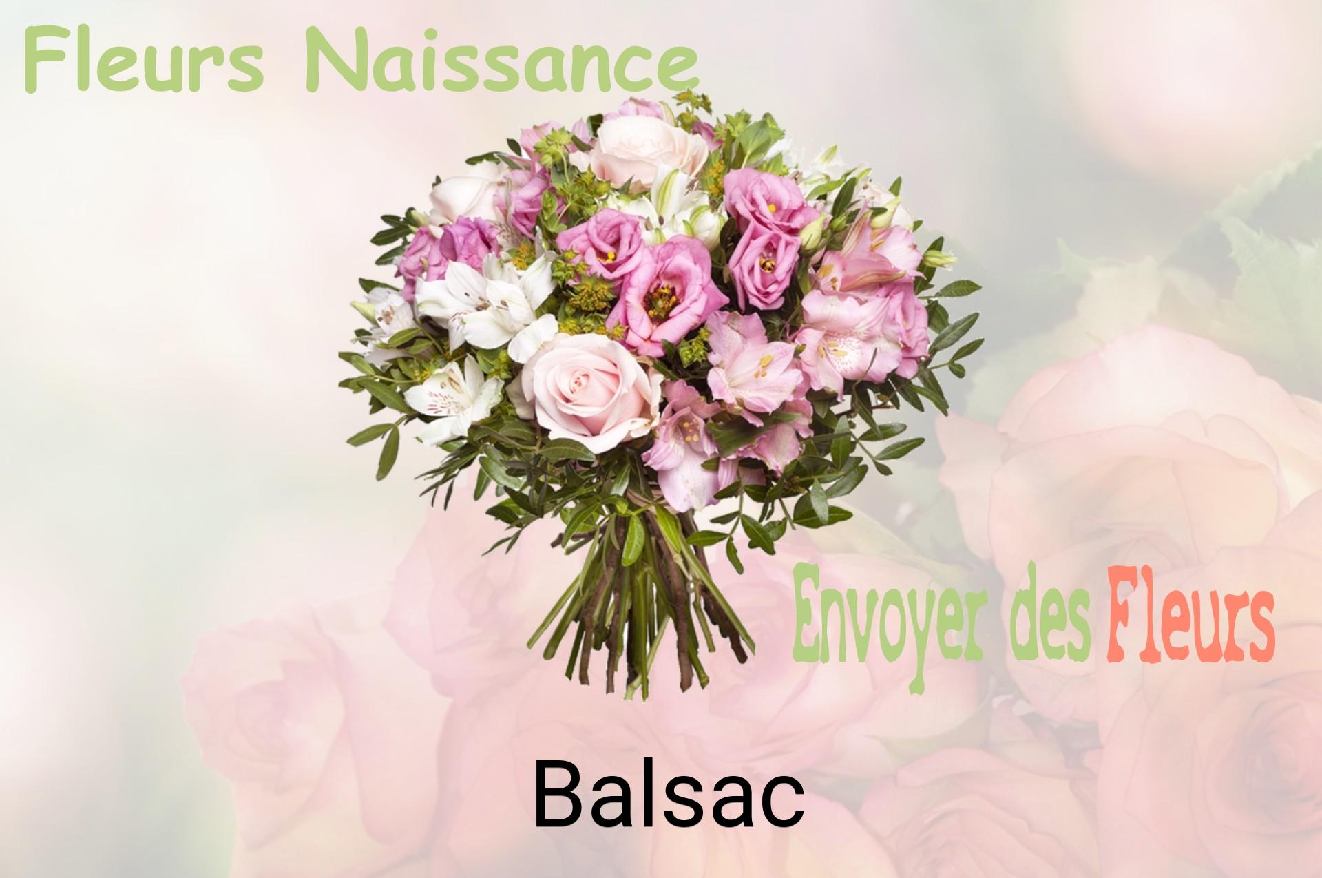 Bouquet de fleurs de naissance livré à Balsac