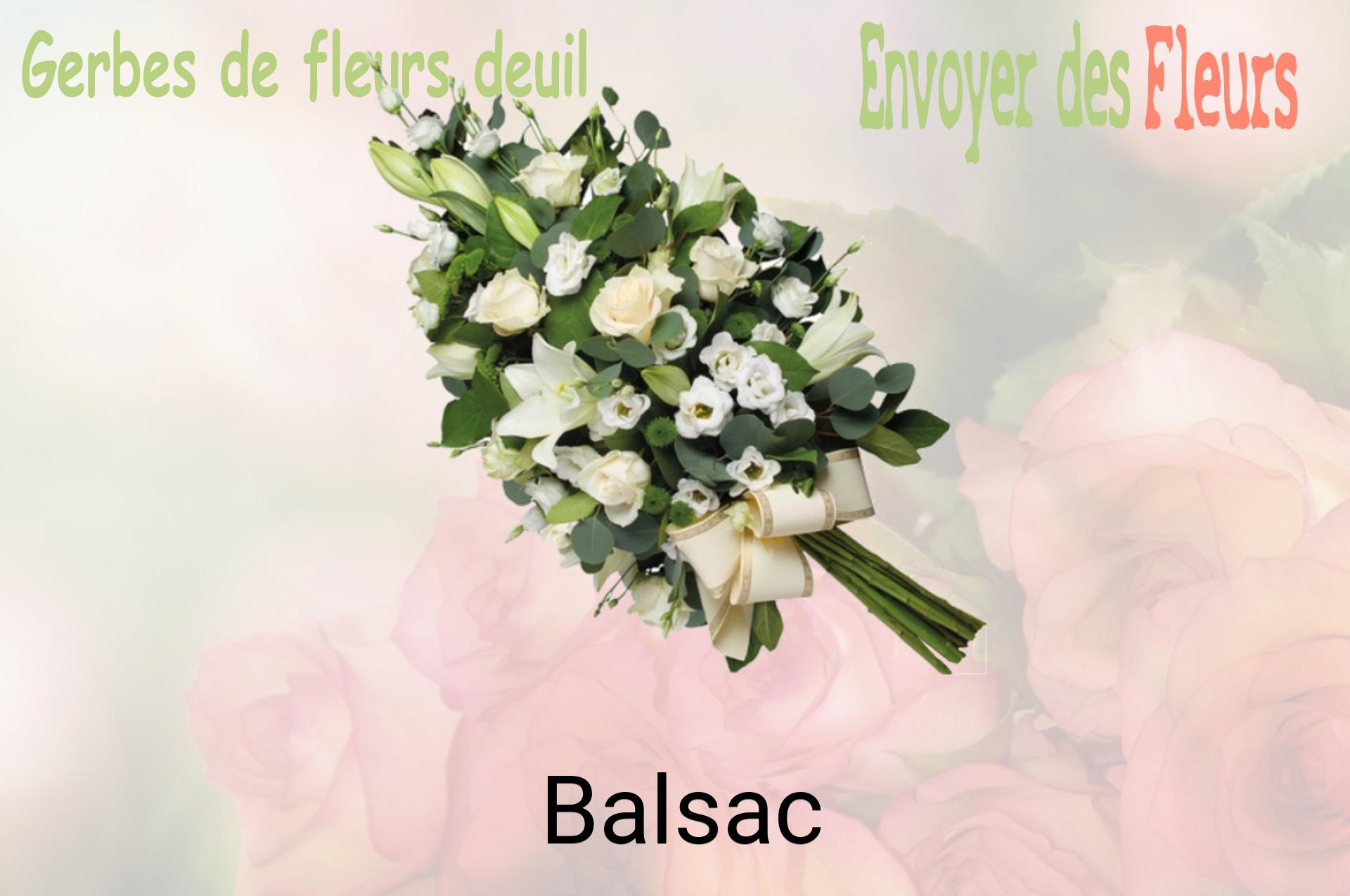Gerbe de fleurs de deuil livrée à Balsac